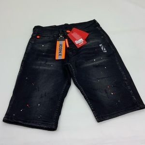 Men's Fashion Black Denim Shorts